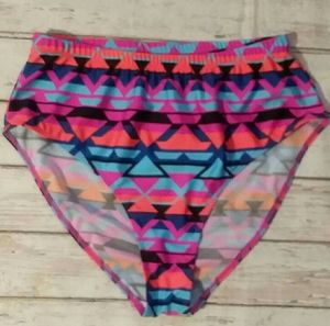 High Waist Geometrical Size XL Bikini bottom